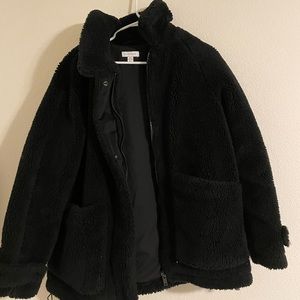 TopShop Black Fuzzy Jacket
